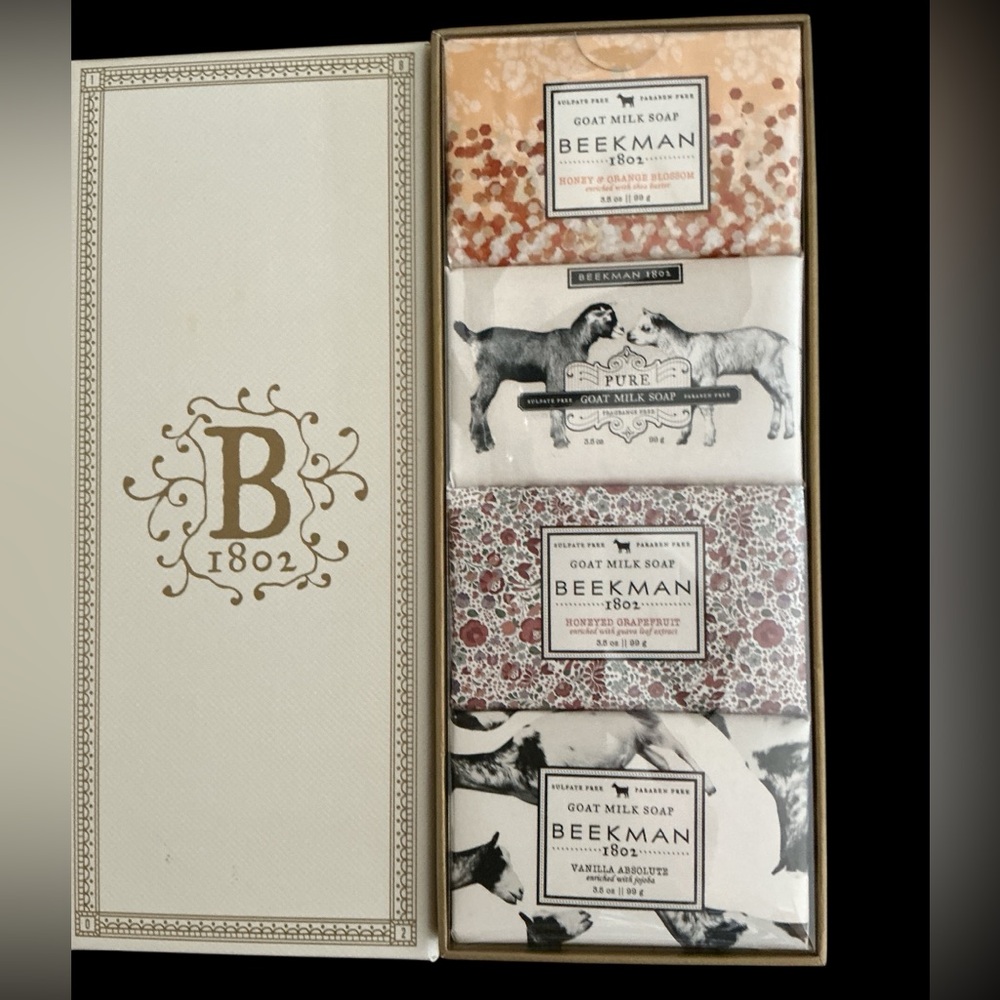 Beekman 1802 goat milk soap 4 bars